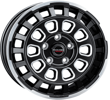 Borbet Cw7 Black Rim Window Polished Matt 8x18 ET 53 5/120 Alufelge Schwarz
