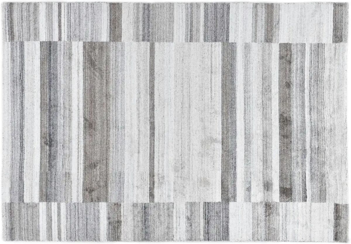THEKO Teppich  Montana Luxury ¦ grau ¦ Viskose ¦ Maße (cm): B: 120 H: 1