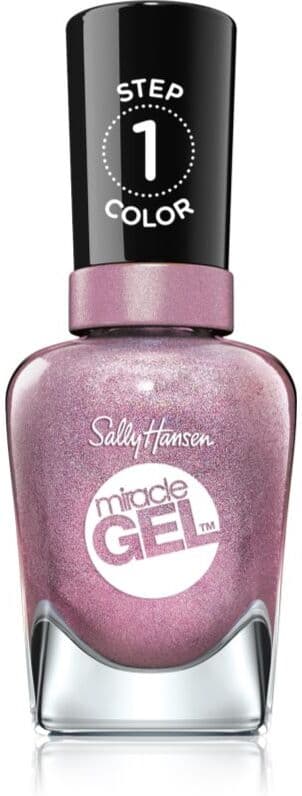 Sally Hansen Miracle Gel™ τζελ βερνίκι νυχιών χωρίς τη χρήση των UV/LED λαμπτήρων απόχρωση 564 Metro Midnight 14,7 ml