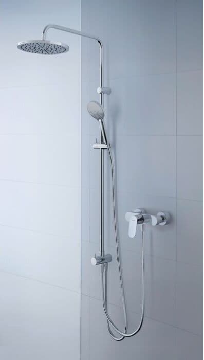Duravit Reno Duschsystem UV4322002010 MinusFlow, Aufputz, 810 mm, Chrom Hochglanz