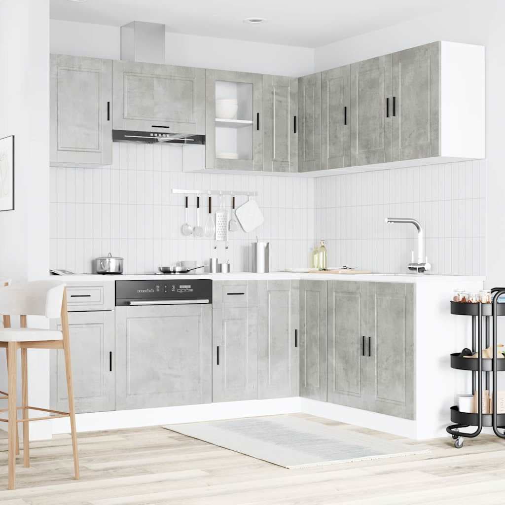 vidaXL Ensemble d'armoires de cuisine 11 pcs Porto bois d'ingénierie
