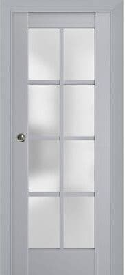 SartoDoors Veregio 7412   Interior French Doors French Door   Solid Wood w/ Glass   Hardware Set   18x80, Custom Bedroom Door