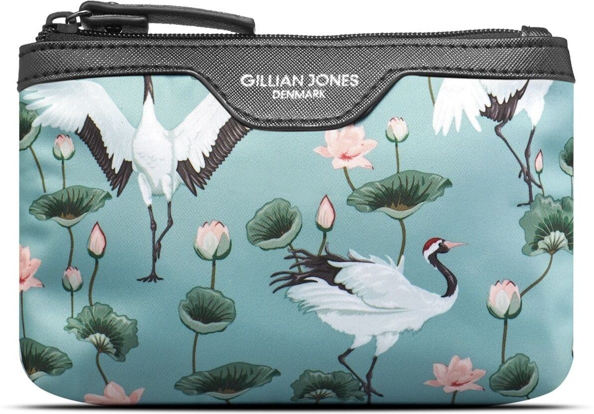 Gillian Jones - Makeup purse in Crane Dance Print