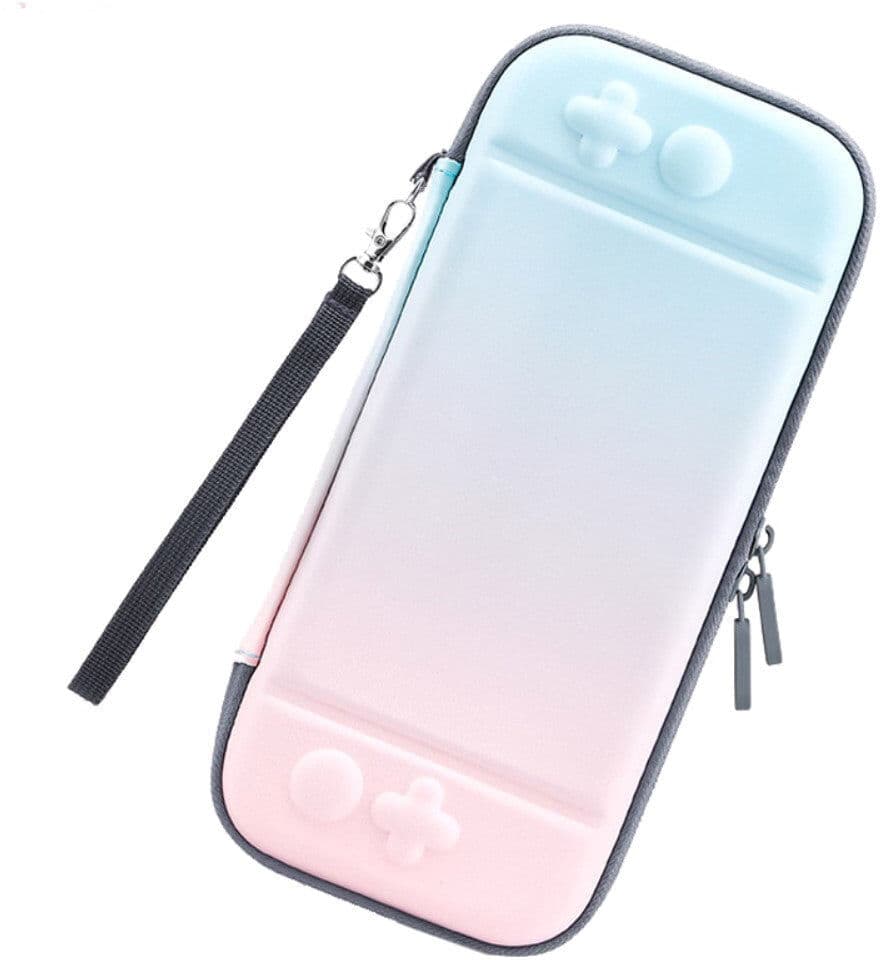INCOVER Nintendo Switch / Switch OLED Oppbevaringsveske med. Glidelås - Rosa / Blå