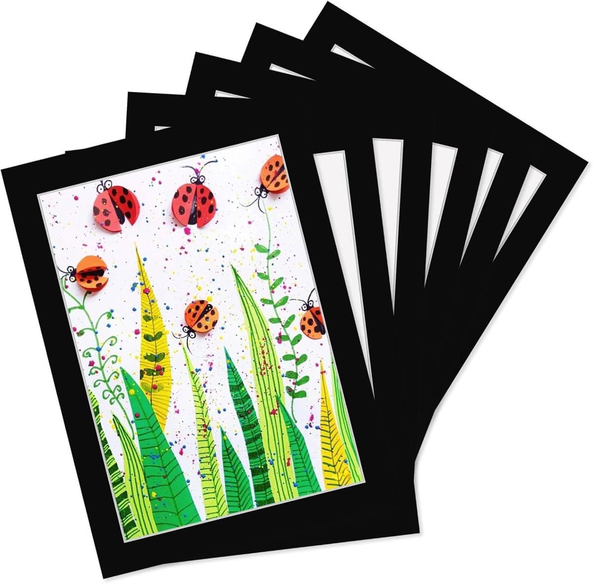 Set van 6 Kleef Fotolijsten A4 (21 x 30 cm) - Zonder boren montage