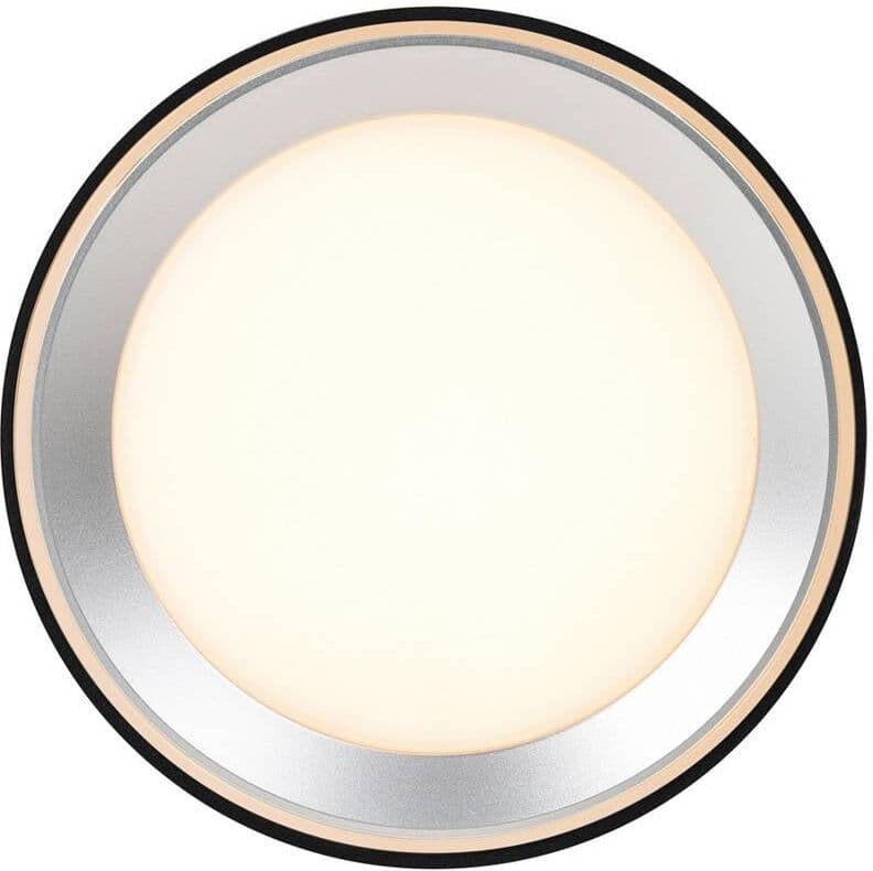 Nordlux LED-loftspot Landon Smart, sort, højde 14 cm dæmpbar, Sort, Stue/spisestue, Metal