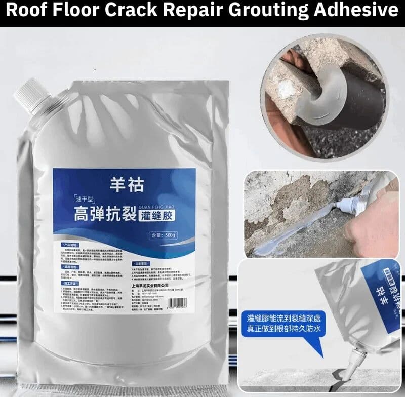 NONE 10 Seconds To Dry Roof Floor Crack Repair Grouting Adhesive Waterproof Sealant Wall Gap Filler Home Roof Leak Repair Material