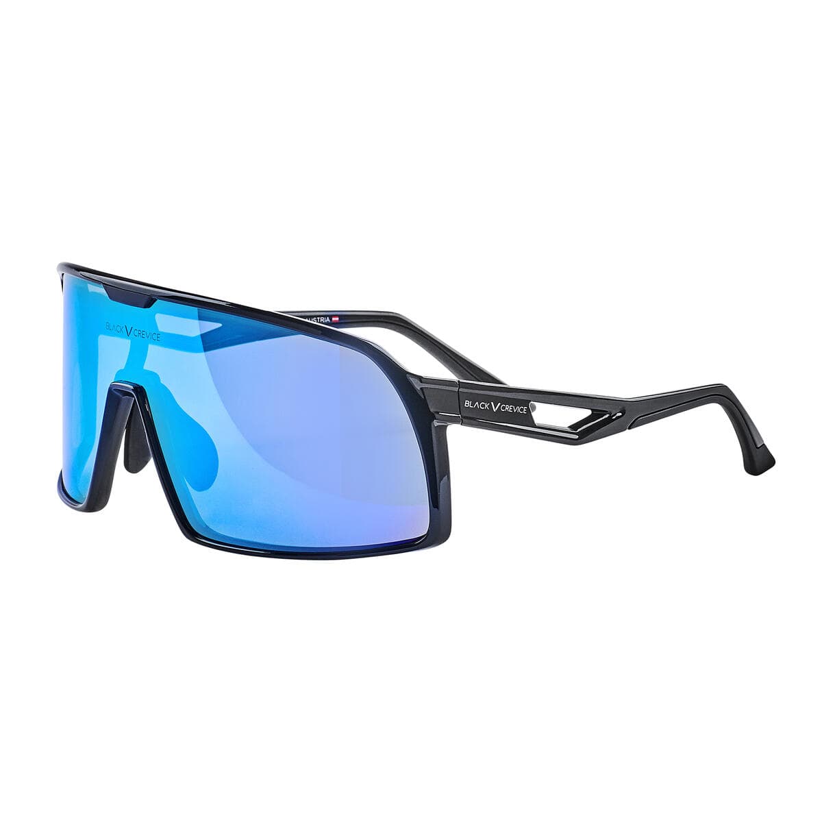 Damen&Herren Sportbrille inkl. Etui | 100% UV-Schutz | Schwarz/Blau