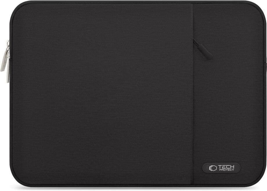 Tech-Protect Sleevy MacBook/Laptop 13-14" Sleeve m. Lomme - Svart