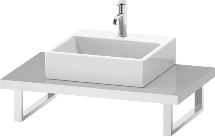 Duravit L-Cube Konsole LC102C07171 Stärke 4.5 cm, mediterane eiche, für Aufsatzbecken, variabel