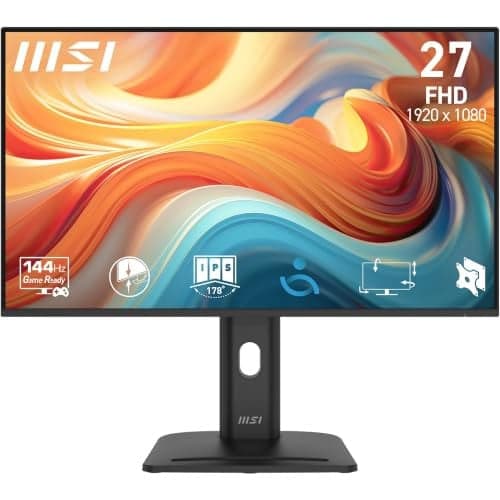MSI PRO MP275PGDE E14 27 inch IPS Full HD 144Hz 4ms Monitor met Pivot functie