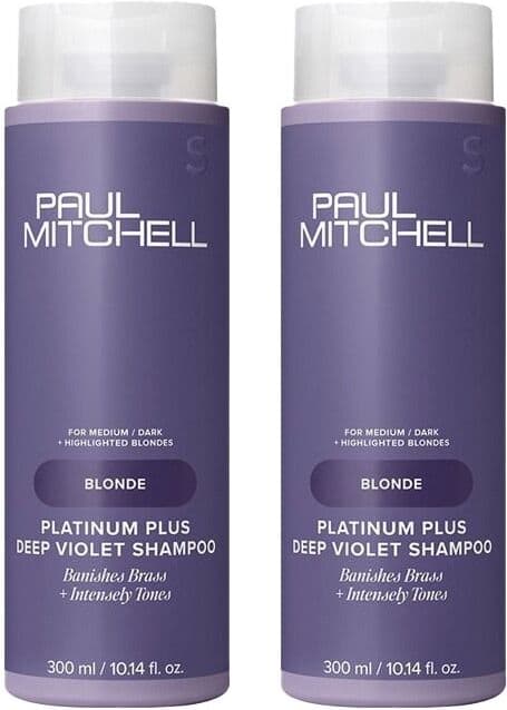 Paul Mitchell Platinum Plus Deep Violet Shampoo 300ml Double