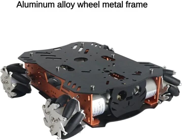 YoufangSmart 10-25Kg Load RC Tank Metal Mecanum Wheel Robot Car for Arduino Robot DIY Kit with 12V Encoder Motor Ps2 Programmable Robot Kit