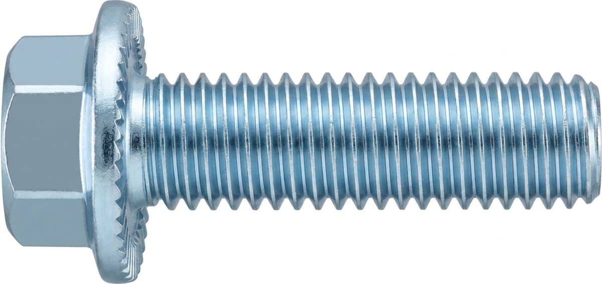 Sechskant-Flanschschraube VG M16x25 Stahl galvanisch verzinkt m. Sperrverzahnung ; Industrial Quality Supplies (889331100160025)