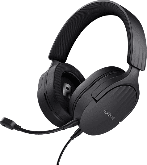 Auriculares gaming - Trust GXT 489 Fayzo, Circumaurales, Con cable, Multiplataforma, Micrófono, Jack 3.5mm, Negro