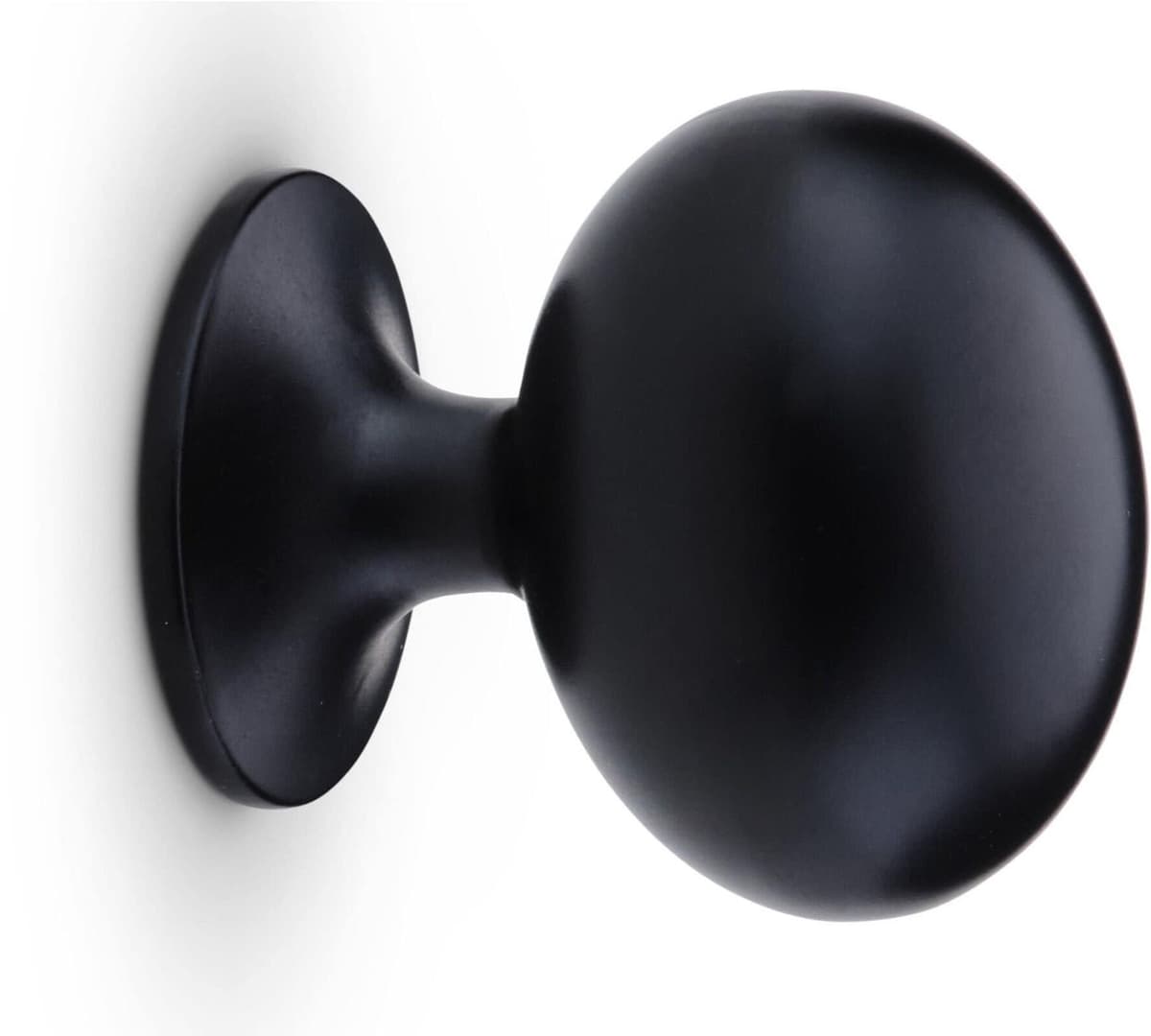 Habo Knopp Victor, svart, 34x24 mm