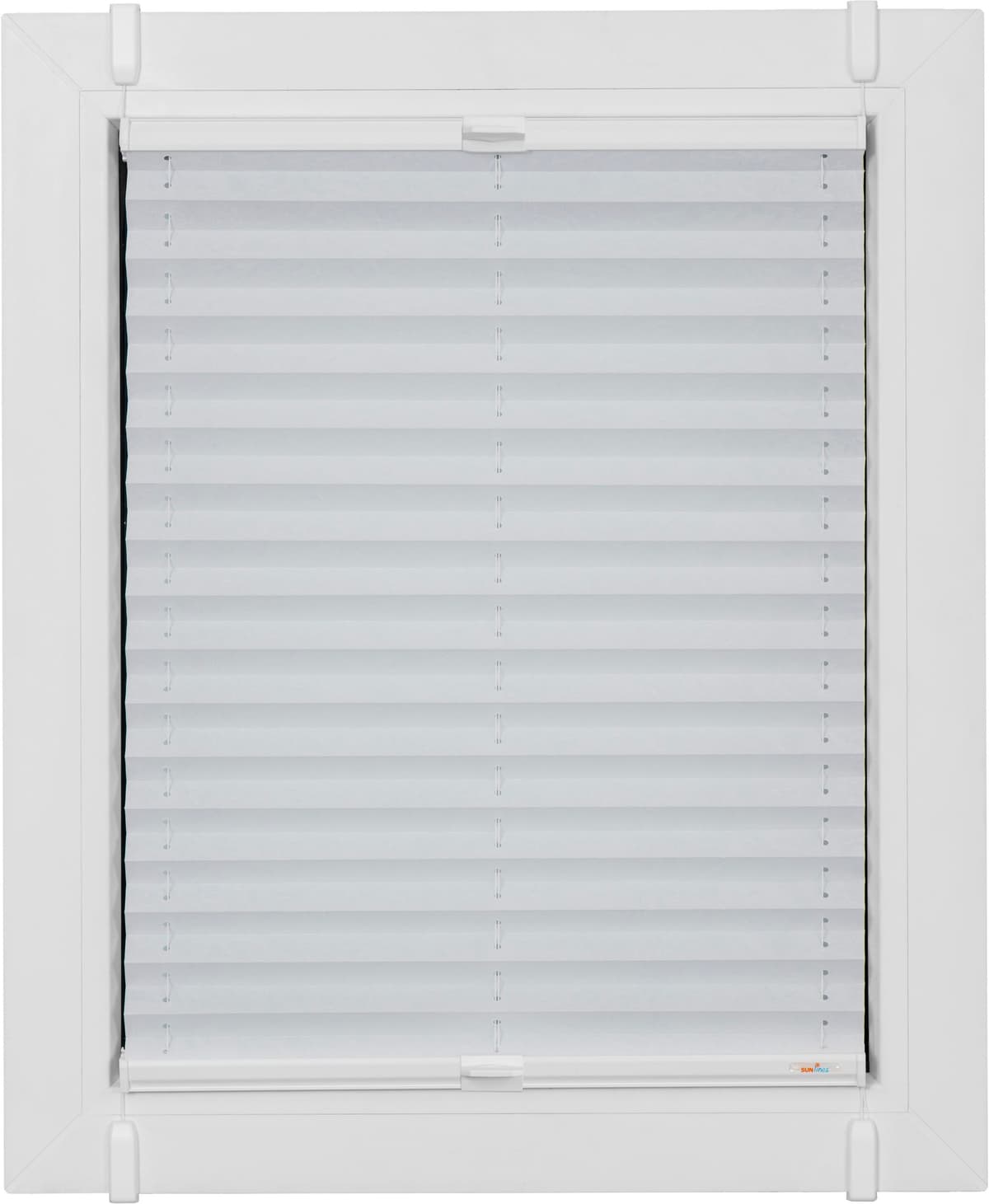 sunlines "Start-up Style Crush" Lichtschutz ohne Bohren verspannt nach Mass weiß, weiß 130cm, zweiseitig verschiebbar, 85cm