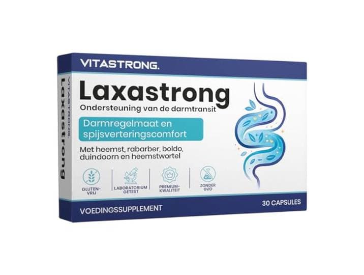 Vitastrong Laxastrong Darmtransitondersteuning, 30 veganistische capsules