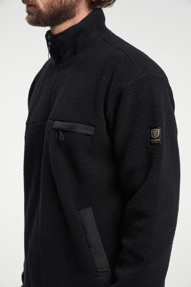 Tenson Yoke Half Zip Men, Black / Xl