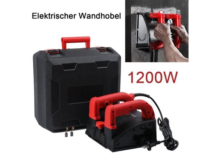 Ponceuse électrique 1200W, machine à décapage de béton, grattoir mural électrique, kit de décapage de vieux enduit