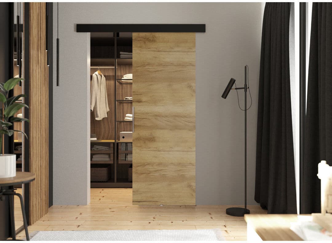 Brayden Studio Door Malibu 1 Beige 106cm x 205cm