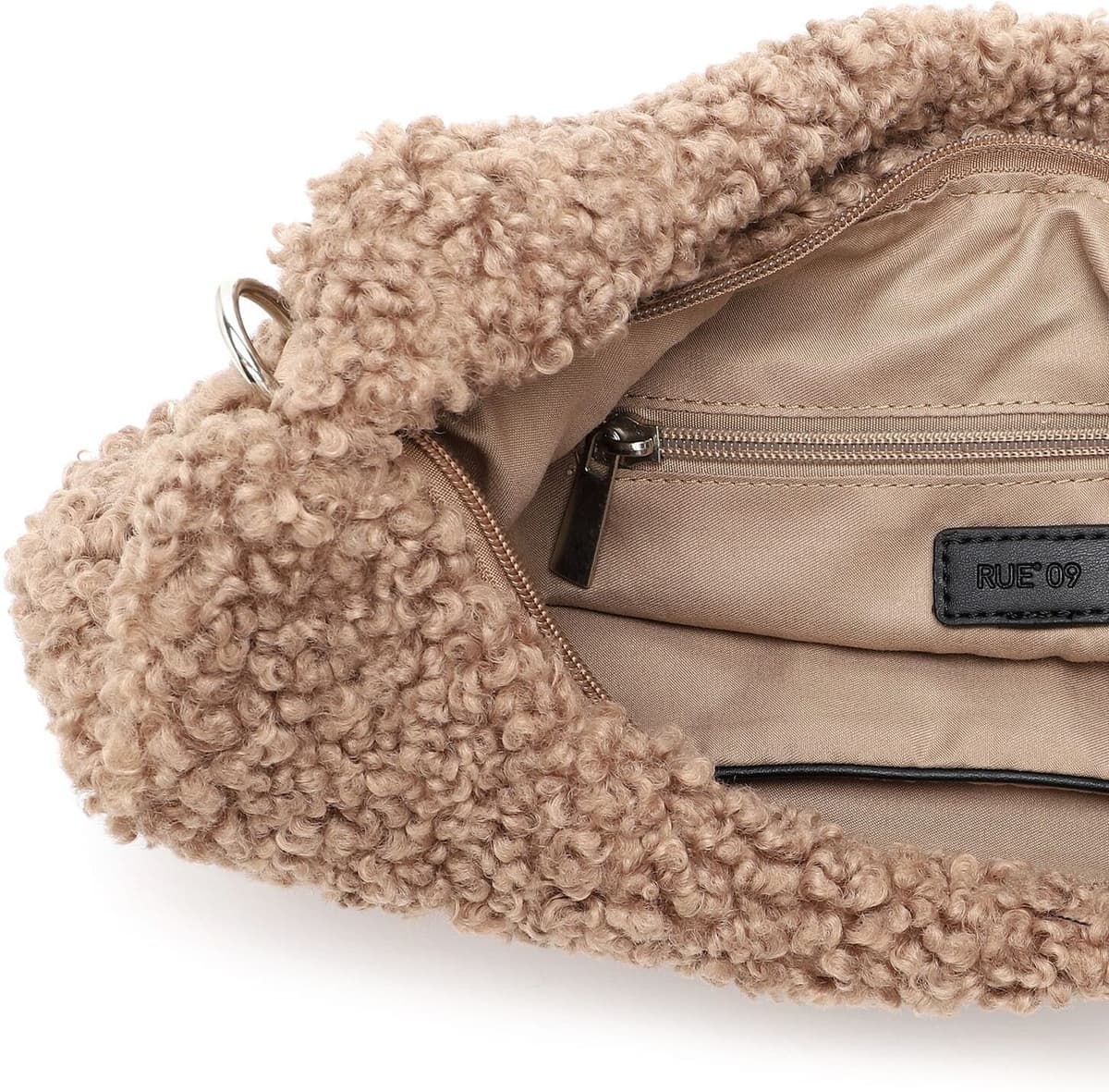 Beuteltasche EMILY & NOAH "Beutel E&N Cergy RUE 09", Damen, Gr. B/H/T: 35cm x 27cm x 14cm, braun (taupe 900), Taschen Beuteltasche