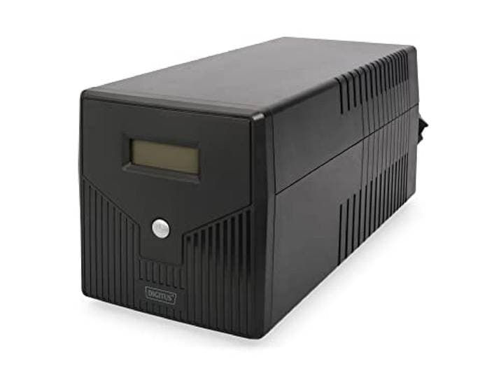 DIGITUS Ononderbroken voeding - Lijninteractief UPS-systeem - 1500 VA 900 W - AVR - 4 geaarde stopcontacten - Met UPS-software - USB, RS232, RJ45 aansluitingen