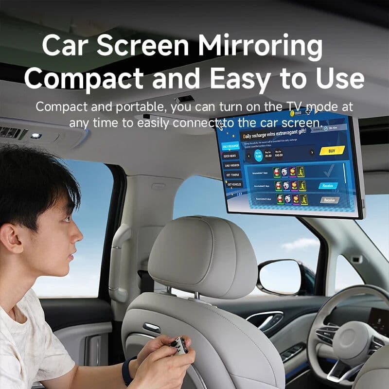 Hagibis Switch to Car Screen Mirroring Cable Car Casting Cable for DP Car Screen Type-c Fast Charging Cable 10Gbps Data Cord