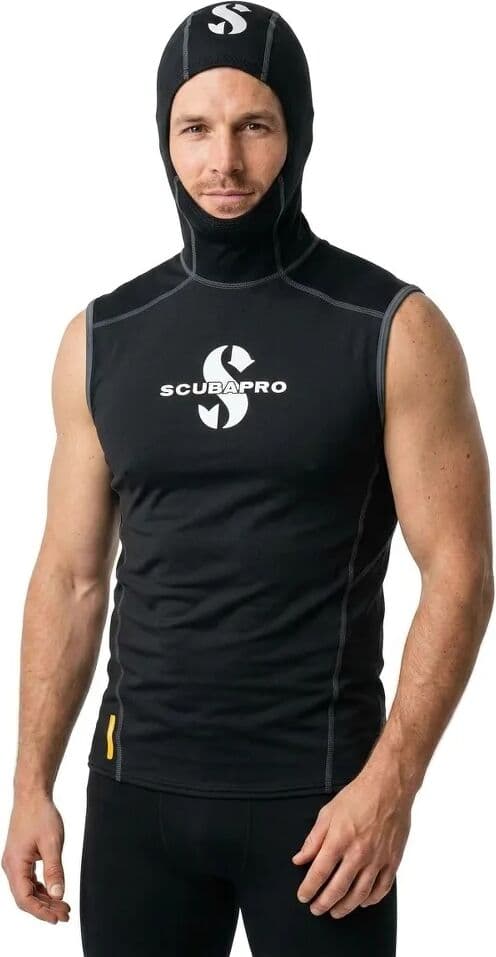 Scubapro Chaleco Térmico Con Capucha Hybrid Oversuit Black S