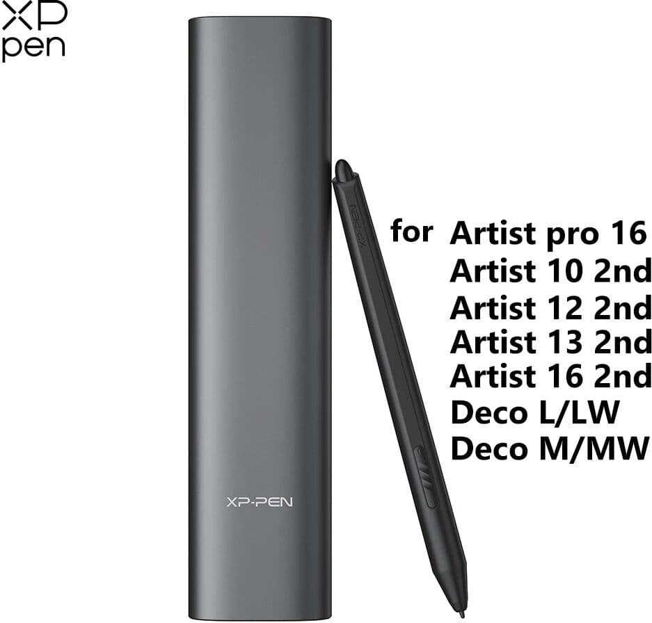 XPpen XP-Pen X3 Battery-free Digital Stylus with 9 Replace Nibs Suit for Artist Series (2nd Gen),Deco L/ LW  M/ MW,Artist Pro 16