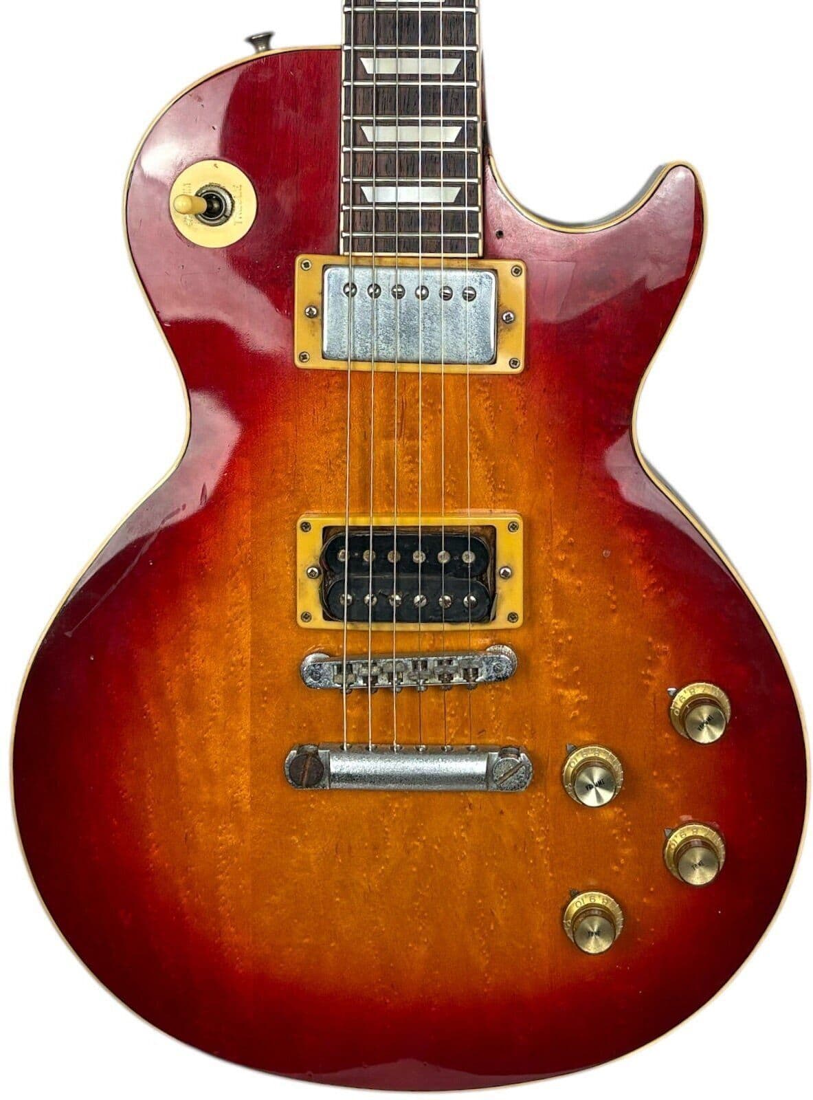 Yamaha Japan Studio Lord drewno Paul SL380 1978-1980   wiśnia sunburst - Refurbished