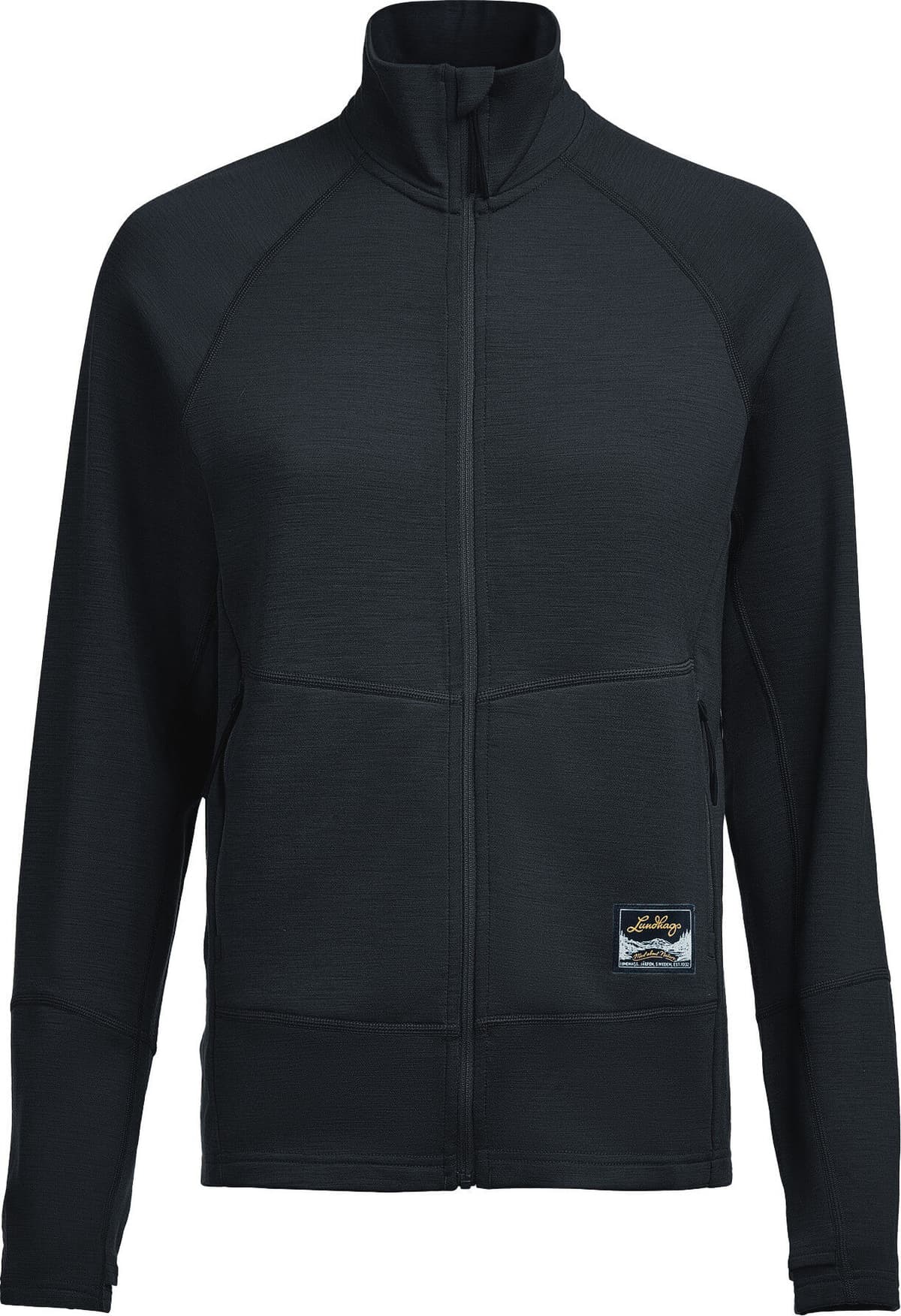 Lundhags Women's Tived Merino Full Zip Black XS
