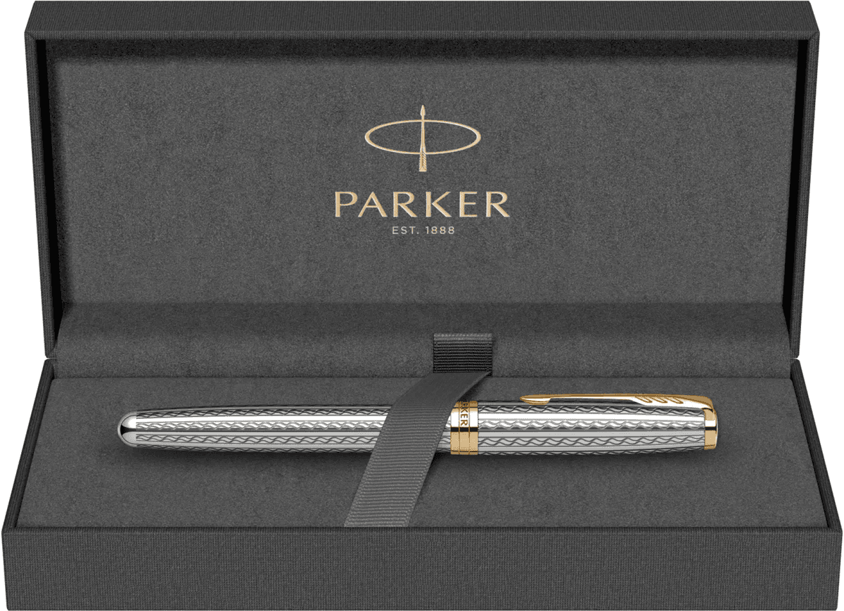 Stilou argint masiv Parker Sonnet Royal Silver Mistral