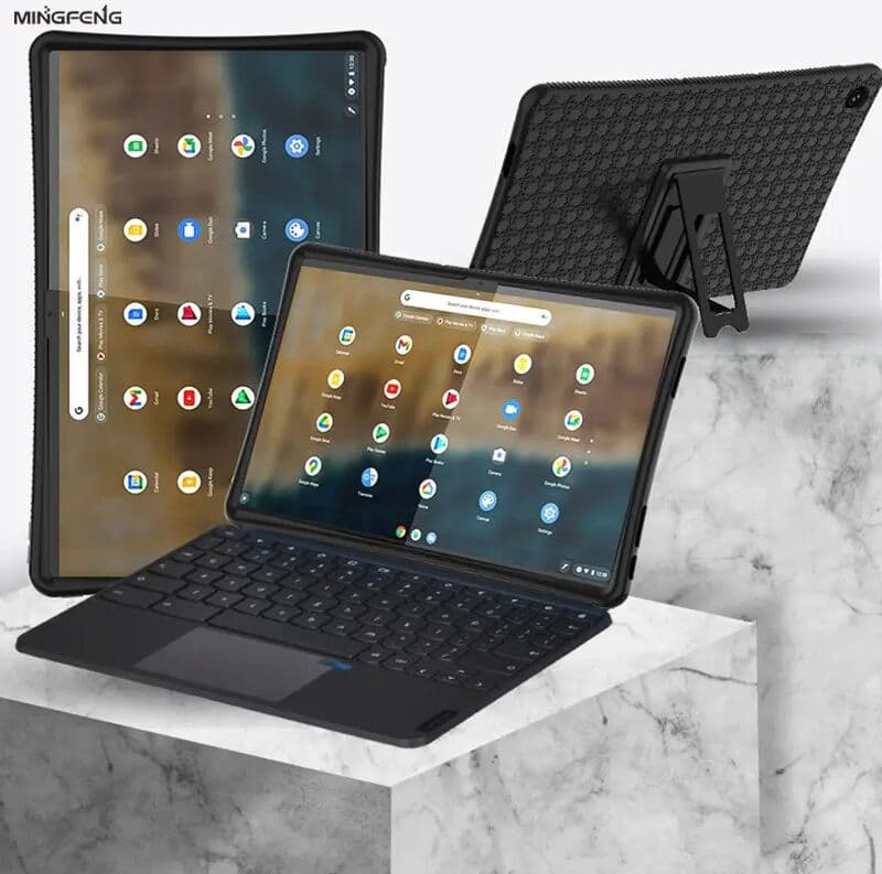 MINGFENG For Lenovo Chromebook Duet 5 13.3 Tablet Cover Soft Silicon Stand Holder Funda Case For Chromebook560 13Q7C6Installable Keyboard