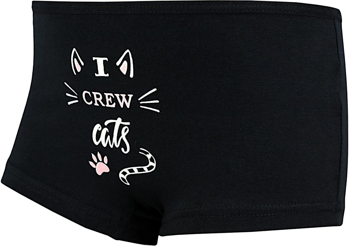 Panty TUPTAM "Shorts TupTam Unterhosen Mädchen Shorts 10er Pack", Jungen, Gr. 128, beige (shorts katzen creme schwarz), Obermaterial: 95% Baumwolle CO. 5% Elasthan EL., Unterhosen Panty