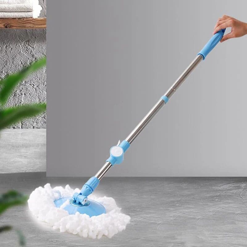 eelhoe 360 Degrees Rotating Floor Mop Pole Spin Mop Pole Handle Replacement For Floor No Foot Pedal Version Handle Cleaning Tool Kit