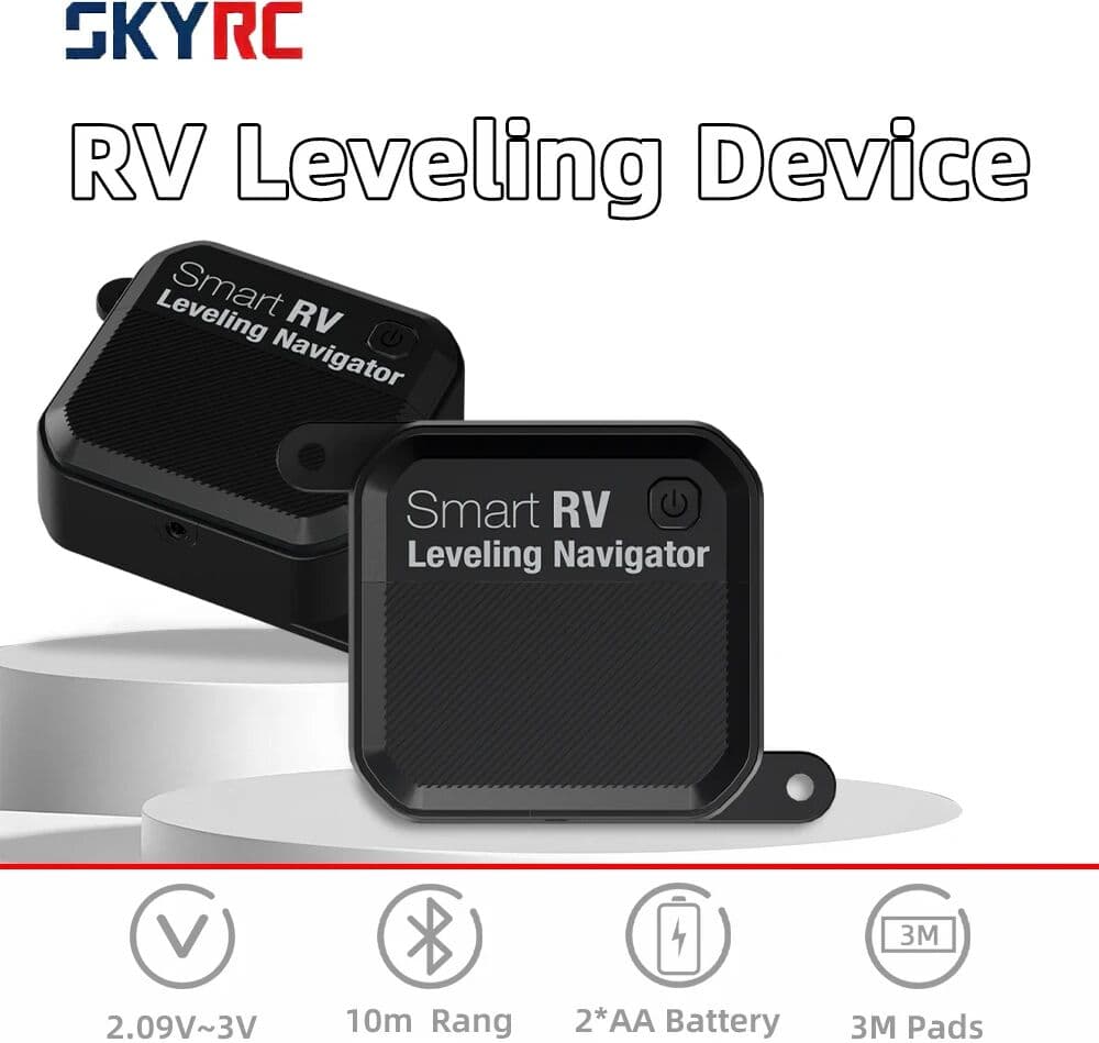 NONE SKYRC Smart RV Leveling Navigator RV Leveling Device 10m Bluetooth for Travel Trailer Fifth Wheel Popup/Hybrid Camper Class B CA