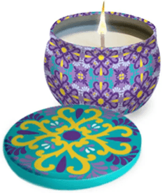 E.fa.s. spa Colors Candela Profumata Con Citronella E Lavanda Viola 120g