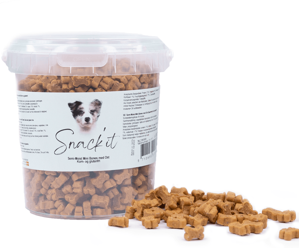 Snack'it - Semi-Moist Mini Bones W/ Cheese 500g - (01-777)