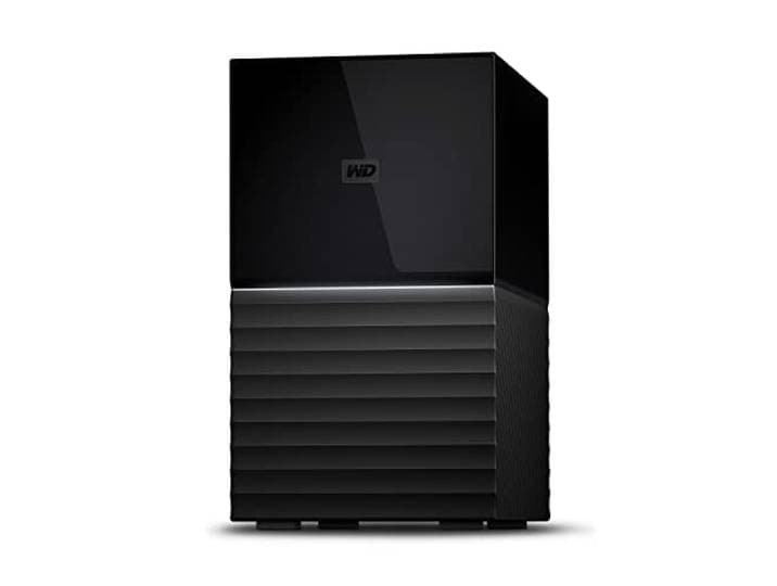 WD My Book Duo 20 TB Desktopopslag (SuperSpeed USB-poort, 256-bits AES-hardwareversleuteling, met software voor apparaatbeheer, back-up en wachtwoordbeveiliging) Zwart