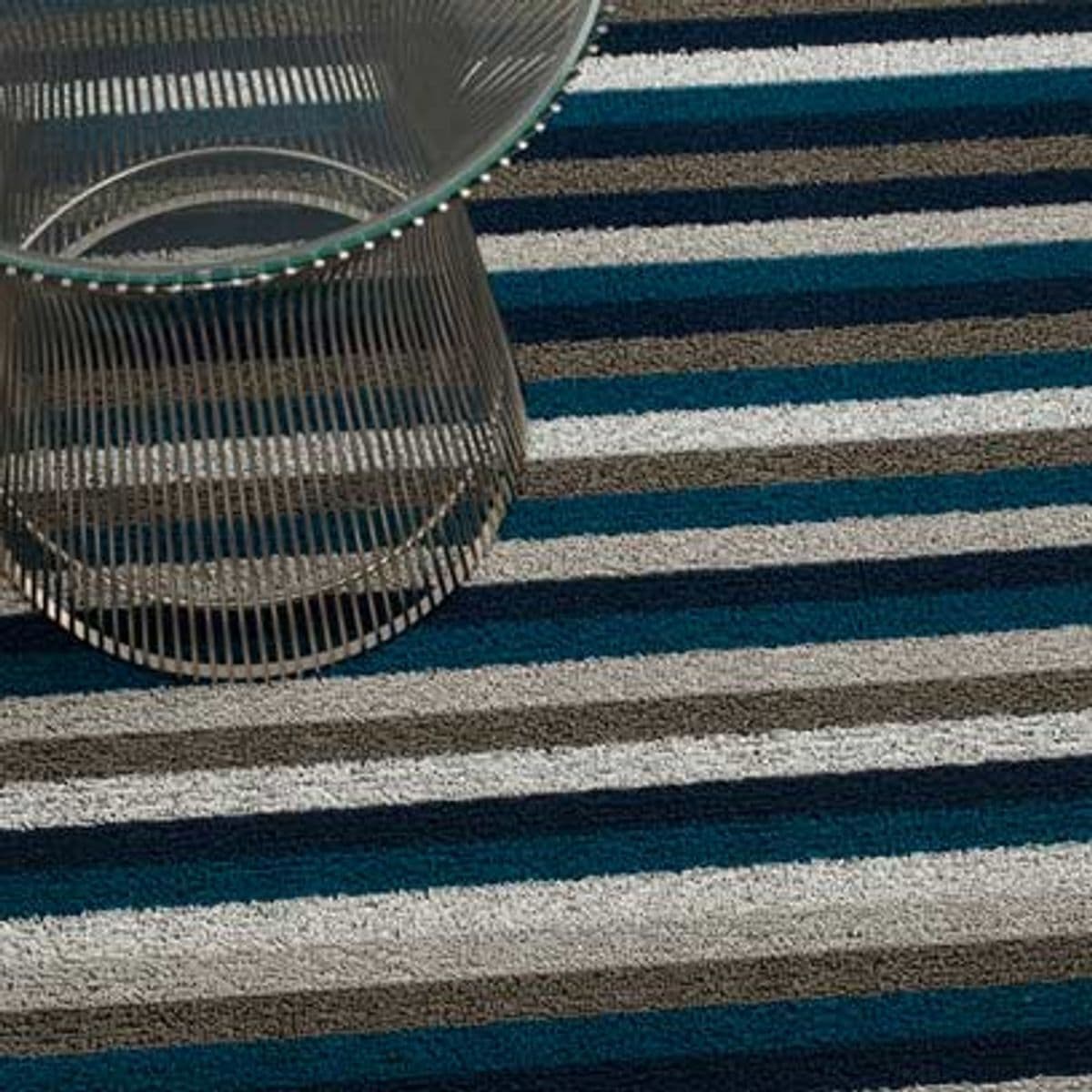 Chilewich Dørmatte Even Stripe Marine