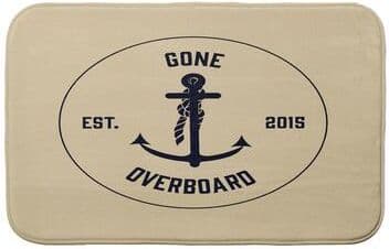 E by Design Gone Overboard Bath Mat