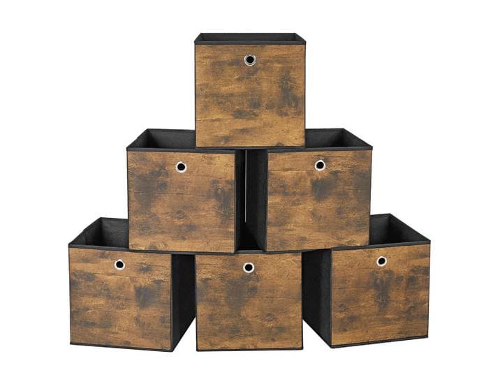 Faltbox, Beige, 30x30x30 cm, faltbar, stapelbar, Ordnen & Aufbewahren, Kleideraufbewahrung, Faltboxen & Hängeaufbewahrung
