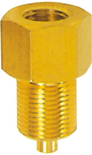 Riegler Manometer-Anschlussnippel, Messing, G 1/8 Muffe, G 1/4 Zapfen (257.20)