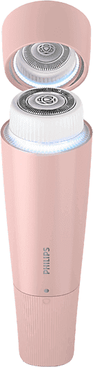 Rasuradora - Philips 5000 series BRR454/00 , Depiladora facial, Espejo y luz LED, Piel suave, Compacta portátil, Cuchillas Autoafilables