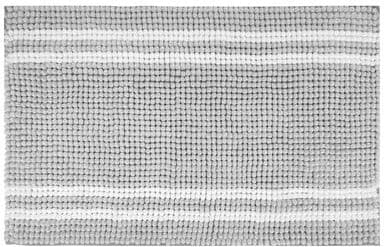 Unique Striped Bathroom Rugs Soft Absorbent Non Slip Chenille Floor Mat