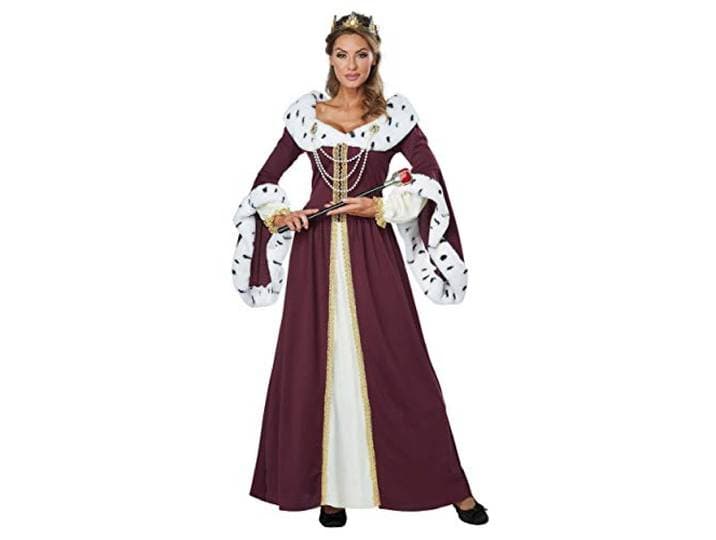 Koninklijke Koningin Kostuum, Meerkleurig, ROYAL STORYBOOK QUEEN/ADULT
