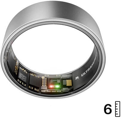 Ultrahuman Ring AIR – Monitor del sonno e dell'attività fisica, anello intelligente per uomo e donna, nessuna spesa per l'app per le funzioni standard, d