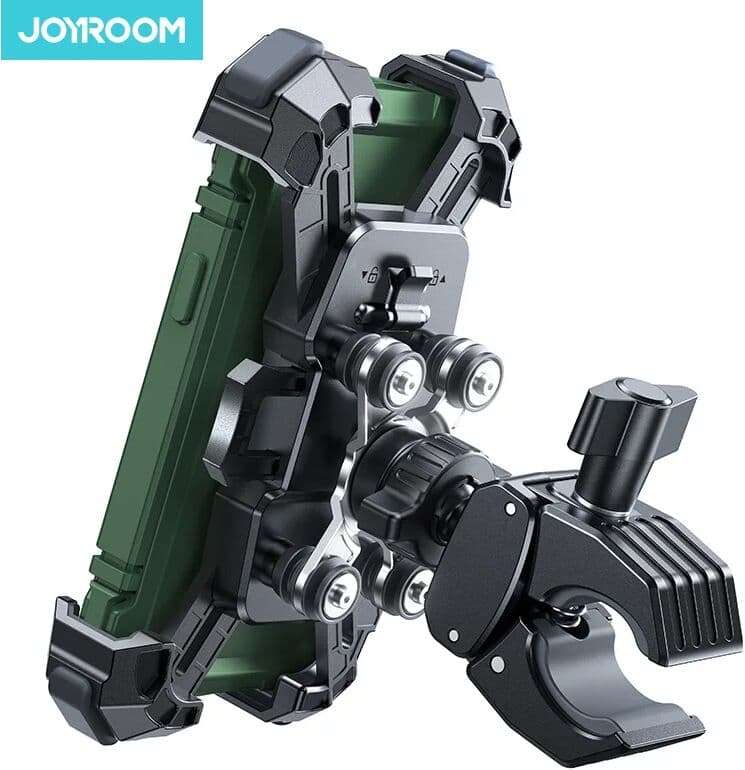 Joyroom Bike Phone Holder Mount 360° View Universal Motorcycle Holder for 4.7-7 inch Mobile Phone Stand Shockproof Bracket
