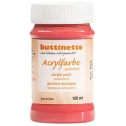 buttinette Acrylfarbe wetterfest in verschiedenen Farbtönen, 100 ml
